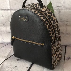 kate spade backpack leopard